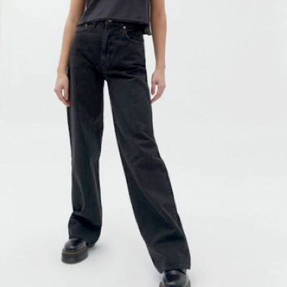 High Waisted Relaxed Wide Leg Jeans - Picture 4 of 4